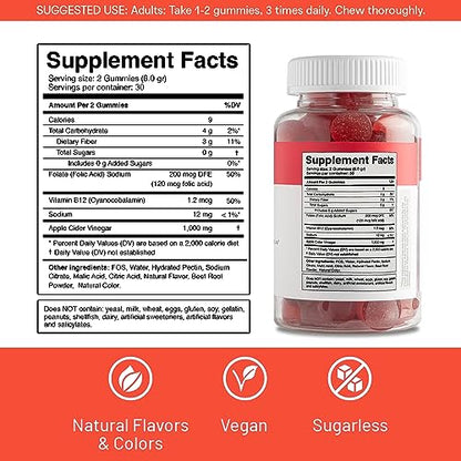 Sacred Roots Sugar-Free, Apple Cider Vinegar Gummies, 60 Gummies – Supports Healthy Sacred RootsBuy Supplements Australia