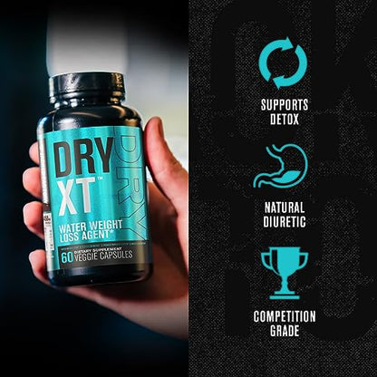 Dry-XT Water Weight Loss Diuretic Pills - Natural Supplement for Reducing Water Retention Jacked FactoryBuy Supplements Australia