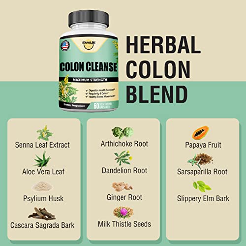 Happi Mi Nutrition Colon Cleanse, Colon Detox, All Natural Herbal Formula, Support Healthy Happi Mi NutritionBuy Supplements Australia