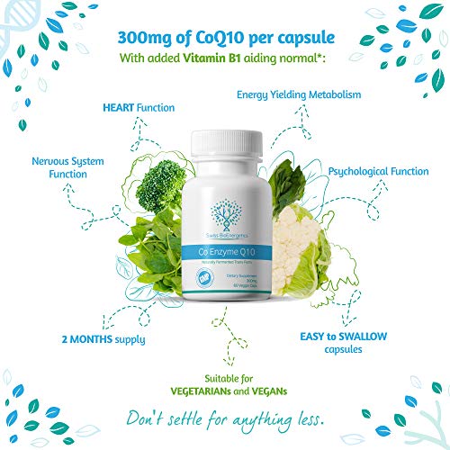 Co Enzyme Q10 CoQ10 300mg 60 Capsules - Superior Naturally Fermented Trans Form swiss bioenergeticsBuy Supplements Australia