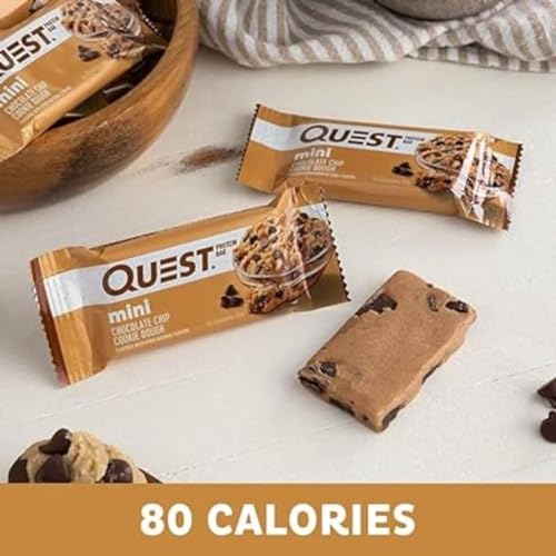 Quest Nutrition Mini Chocolate Chip Cookie Dough Protein Bars, High Protein, Low Carb Quest NutritionBuy Supplements Australia