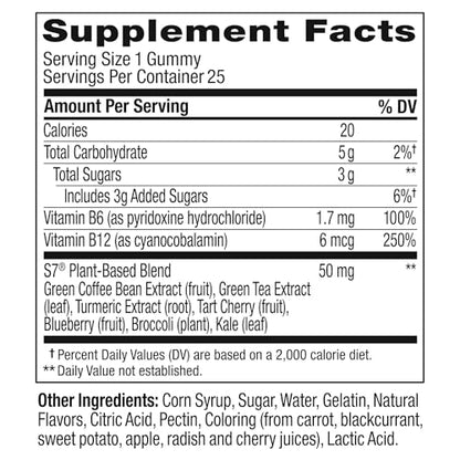 OLLY Pre-Game Energize Workout Gummy Rings, S7 Plant-Based Blend, B Vitamins, Berry OLLYBuy Supplements Australia