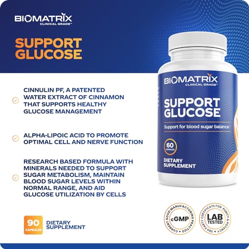 BioMatrix Blood Sugar Support Supplement w/Cinnamon, Gymnema, Lipoic Acid, Vanadyl BioMatrixBuy Supplements Australia