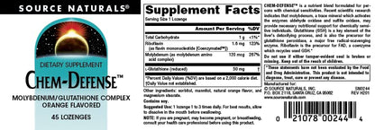 Source Naturals Chem-Defense - 45 Orange Lozenges Source NaturalsBuy Supplements Australia