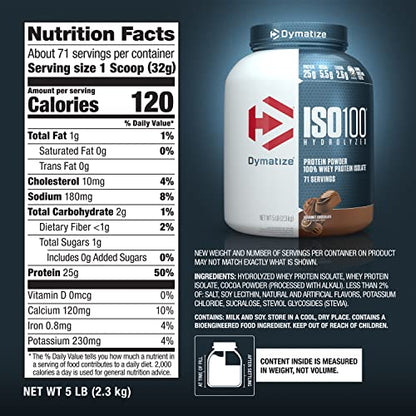 Dymatize ISO100 Hydrolyzed Protein Powder, 100% Whey Isolate Protein, 25g of Protein DymatizeBuy Supplements Australia