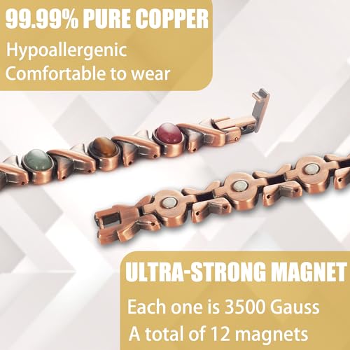 MagVIVACE Copper Anklet for Women for Arthritis and Joint, Magnetic Therapy Ankle Bracelet, Jewelry Gift MagVIVACEBuy Supplements Australia