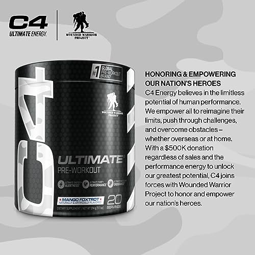 Cellucor C4 Ultimate x WWP Pre Workout Powder Mango Foxtrot - Sugar Free Preworkou CellucorBuy Supplements Australia