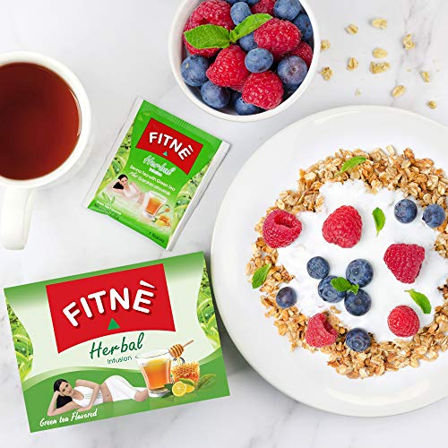 FITNE Green Tea Herbal Honey Lemon With Garcinia Senna Infusion Gentle Detox Cleanse FITNÈBuy Supplements Australia
