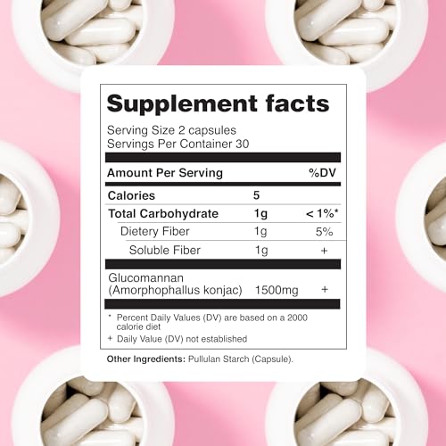 DOFASTING Glucomannan Capsules, Fiber Supplement Glucomannan, Sugar Cravings Blocker DOFASTINGBuy Supplements Australia