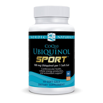 Nordic Naturals Nordic CoQ10 Ubiquinol Sport - 60 Mini Soft Gels - 100 mg Ubiquinol - Heart Health, Physical Performance, Cellular Energy Production - Non-GMO - 60 Servings Nordic NaturalsBuy Supplements Australia