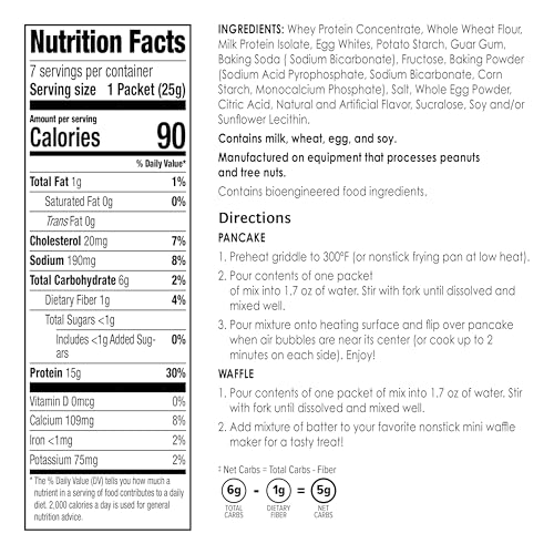 BariWise Protein Pancake & Waffle Mix, Golden Delicious, Low Sugar & Low Carb (7ct) BariWiseBuy Supplements Australia
