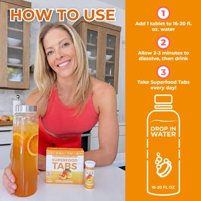 skinnytabs Superfood Tabs Detox Cleanse Drink - Fizzy Nutrition Supplement skinnytabsBuy Supplements Australia