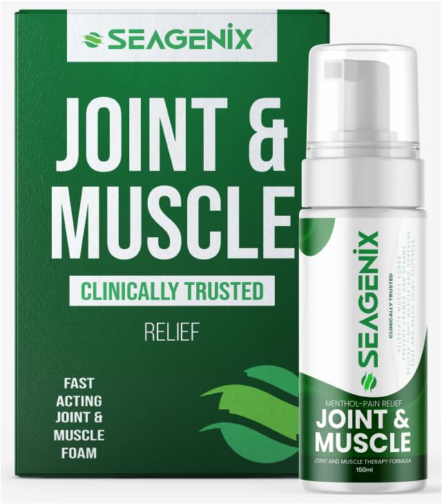 Seagenix Menthol Relief Muscle and Joint Foam - Magnesium Spray Menthol Formula - Joint and Muscle Relief – Relax Tight Muscles – Ease Muscle Cramps Fast - All Natural – Relief for Legs, Neck, Back. SeagenixBuy Supplements Australia