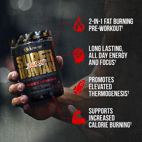 ALPHA LION Superhuman Burn 2-in-1 Metabolism Booster Pre Workout ALPHA LIONBuy Supplements Australia