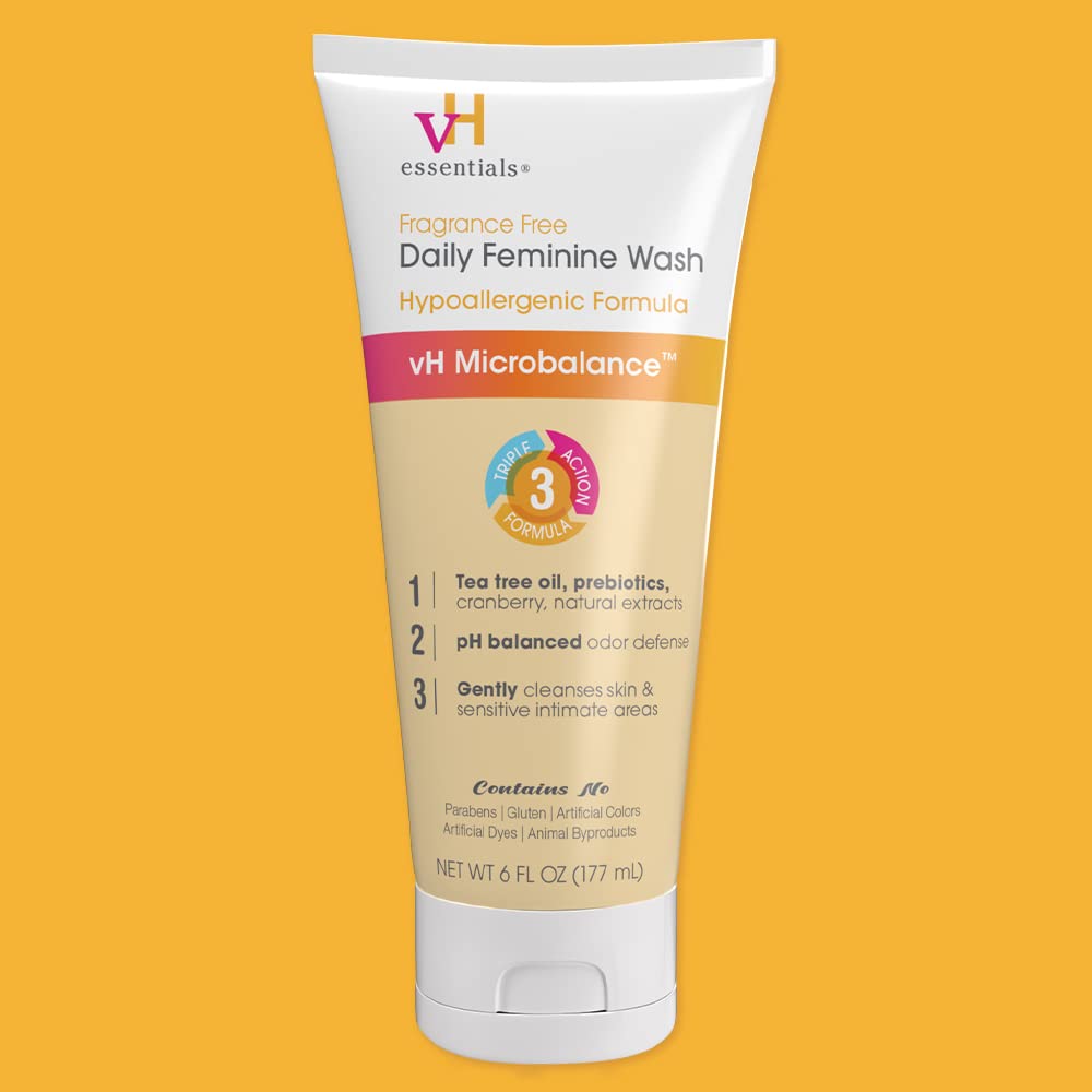 vH essentials Daily Feminine Wash - Fragrance Free, Hypoallergenic with Tea Tree Oil vH essentialsBuy Supplements Australia