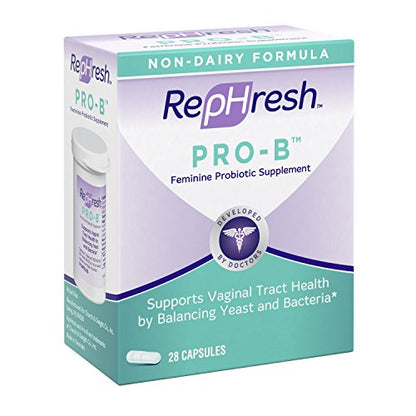 NEW RepHresh Pro-B Feminine Probiotic Supplement Non- Dairy Formula/Vegetarian Capsule, 28ct RephreshBuy Supplements Australia