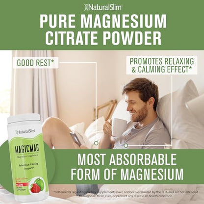 NaturalSlim Magicmag Pure Magnesium Citrate Powder – Stress, Constipation, Muscle NaturalSlimBuy Supplements Australia