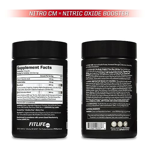 PMD Sports Nitro cm - Nitric Oxide with Agmatine Pre Workout Supplement - Muscle PMDBuy Supplements Australia