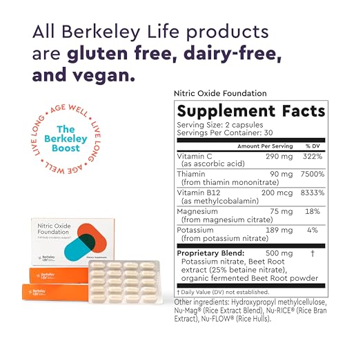 Berkeley Life Professional - Nitric Oxide Booster & Support Supplement with Organic Beetroot Berkeley LifeBuy Supplements Australia