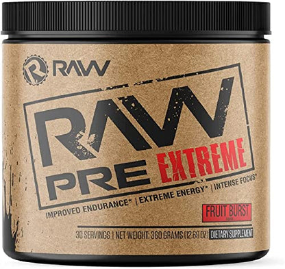 RAW Preworkout Extreme | High Stimulant Preworkout Powder Drink, Extreme Energy RAWBuy Supplements Australia
