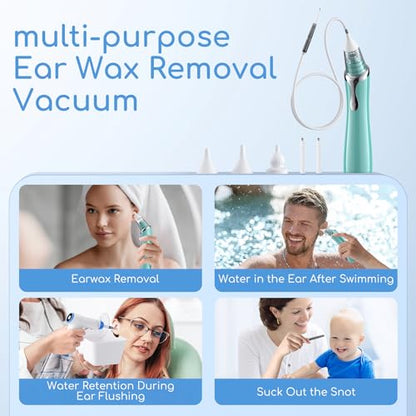 Ear Vacuum Wax Remover, Ear Wax Removal with 8 Pcs Ear Pick, Ear Wax GirugBuy Supplements Australia