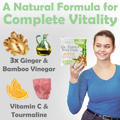 Dr. Entre's Super Ginger Foot Pads: Premium Effective Foot Pads to Feel Better, Sleep Better EntreFeetBuy Supplements Australia