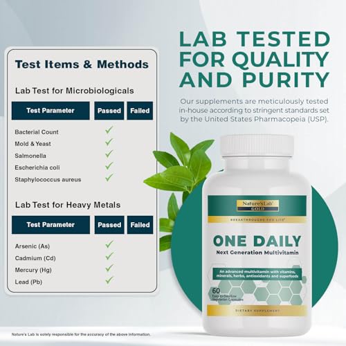 Nature's Lab Gold One Daily Multivitamin - Contains 19 Essential Vitamins & Minerals including Vitamin C, D3 & Zinc - 60 Capsules (2 Month Supply) Nature's LabBuy Supplements Australia