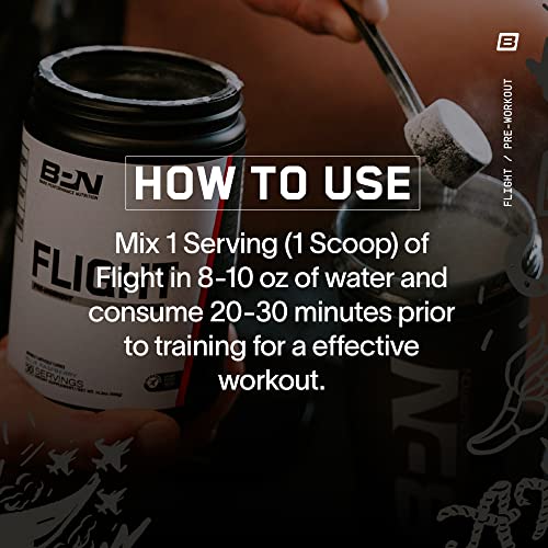 Bare Performance Nutrition, BPN Flight Pre Workout, Blue Raspberry, 30 Servings BARE PERFORMANCE NUTRITIONBuy Supplements Australia