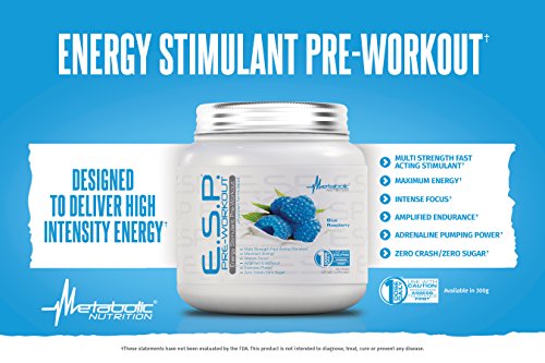 Metabolic Nutrition | ESP - Stimulating Pre Workout, Pre Intra Workout Supplement | Energy Metabolic NutritionBuy Supplements Australia