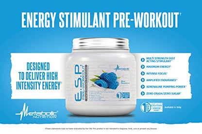 Metabolic Nutrition | ESP - Stimulating Pre Workout, Pre Intra Workout Supplement | Energy Metabolic NutritionBuy Supplements Australia