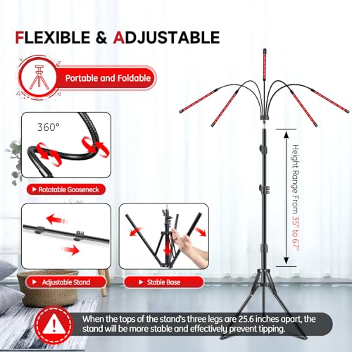 Red Light Therapy Lamp, 150 LEDs Infrared Light Therapy with Adjustable Stand - 660nm Redlight RikimxinBuy Supplements Australia