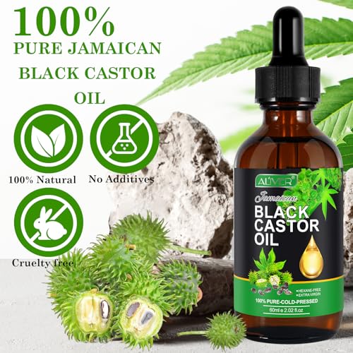 ALIVER Jamaican Black Castor Oil (2 Pack), Jamaican Castor Oil Organic Cold Pressed Unrefined ALIVERBuy Supplements Australia