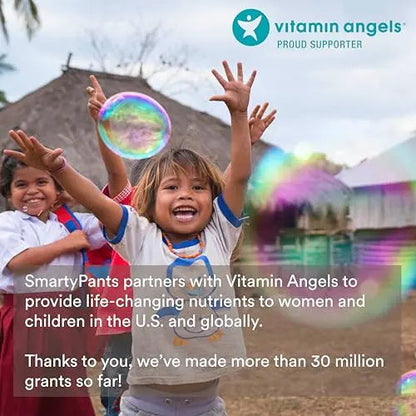 SmartyPants Kids Multivitamin Gummies: Omega 3 Fish Oil (EPA/DHA), Vitamin D3, C, Vitamin B12, B6, A, K & Zinc for Immune Support SmartyPants