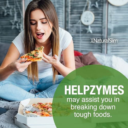 NaturalSlim Helpzymes Digestive Enzymes for Digestion, Bloating, Gas Reli NaturalSlimBuy Supplements Australia