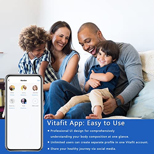 Vitafit Smart Scales for Body Weight and Fat Percentage, Weighing Professional Since 2001 VitafitBuy Supplements Australia