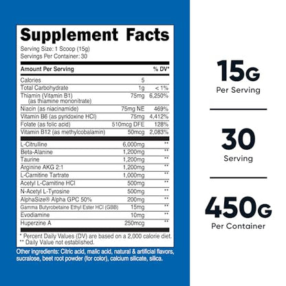 Nutricost Stim-Free Pre-Workout Powder Fruit Punch 30 Servings - Gluten Free, Non-GMO NutricostBuy Supplements Australia