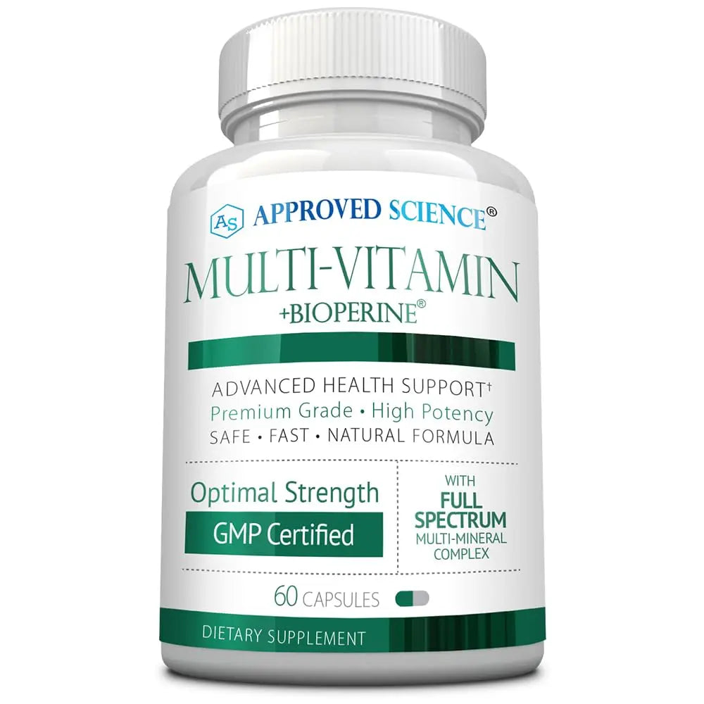 Approved Science Multi-Vitamin - with Full-Spectrum B-Vitamins, Green Tea, Lutein, Lycopene, Zeaxanthin, BioPerine Approved Science