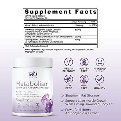 TRU Metabolism, Advanced Fat Loss, Fight Cravings, Boost Mood, No Jitters or Crash TRU SupplementsBuy Supplements Australia