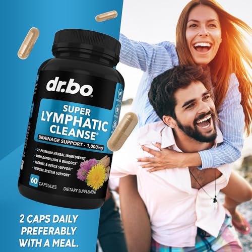 Lymphatic Support Herbal Supplement with Echinacea & Ginger - For Lymph Drainage & Detox DR. BOBuy Supplements Australia