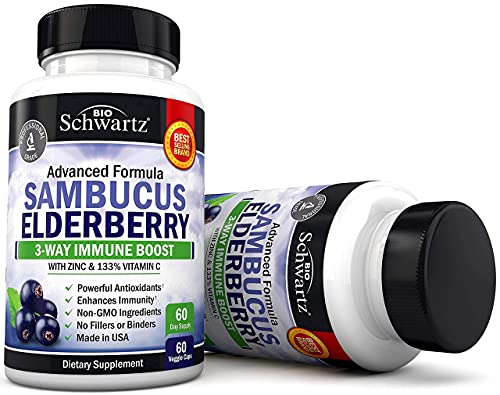 Elderberry with Zinc and Vitamin C for Adults - Immune Support Vitamins BioSchwartzBuy Supplements Australia