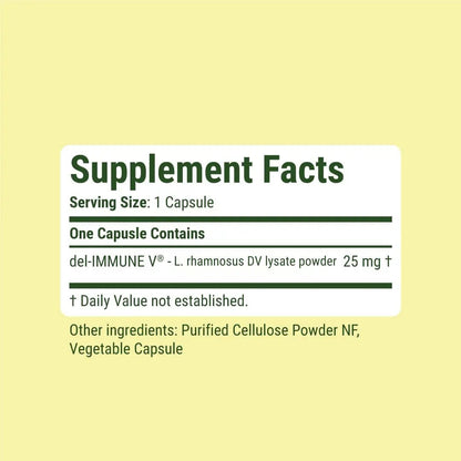 Del-Immune V® Daily by Stellar Biotics, All-Natural Immune Support & Gut Health, Immediate Care, Metabiotic: NextGen Probiotic Therapy (120 Caps) Del-Immune VBuy Supplements Australia