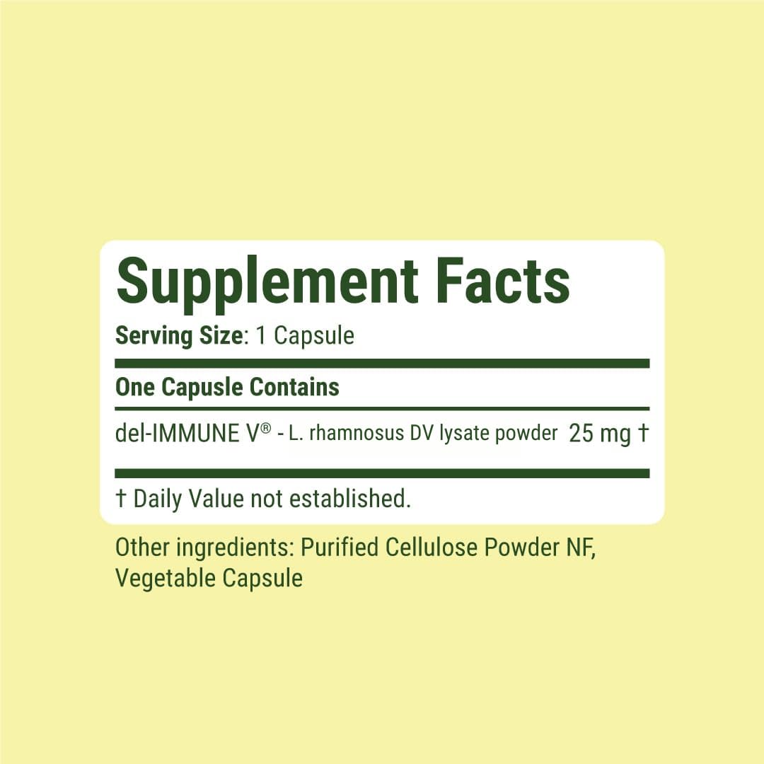 Del-Immune V Daily by Stellar Biotics, All-Natural Immune Support & Gut Health, Immediate Care, Metabiotic: NextGen Probiotic Therapy (60 Caps) Del-Immune VBuy Supplements Australia