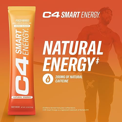 C4 Smart Energy Powder Stick Packs - Sugar Free Performance Fuel & Nootropic Brain CellucorBuy Supplements Australia