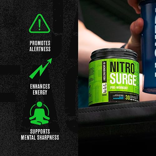 NITROSURGE Pre Workout Supplement - Energy Booster, Instant Strength Gains Jacked FactoryBuy Supplements Australia