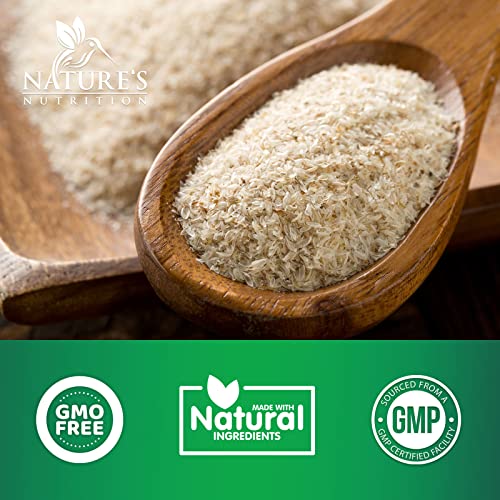 High Absorption Psyllium Husk Capsules 1450mg, Natural Soluble Fiber Supplement Non-GMO Nature's NutritionBuy Supplements Australia