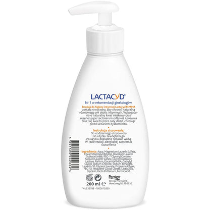 Lactacyd Femina Emulsion for Intimate Hygiene 200 ml LactacydBuy Supplements Australia