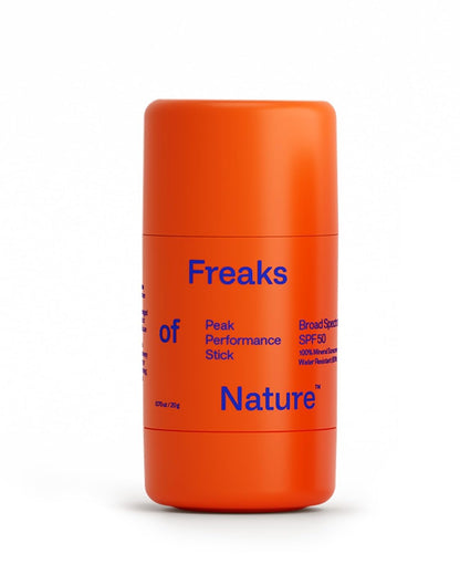Peak Performance Sun Stick SPF 50 | 100% Mineral Sunscreen | Lightweight, 40-Min Water-Resistant | Plant-Based, Eco-Friendly, Reef-Safe, Cruelty-Free | All Skin Types | 0.70 oz | Pack of 2 Freaks of NatureBuy Supplements Australia
