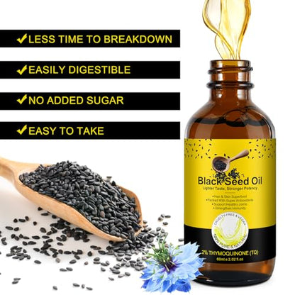2 Pack Black Seed Oil, Organic Cold Pressed Unrefined Black Seed Oil, Pure Natural Black BDBFZCFPBuy Supplements Australia