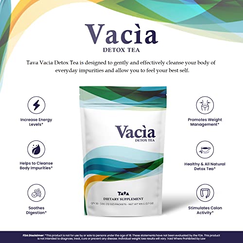 Tava Vacia Detox Tea Supplement, Boosts Energy, Supports Joint Mobility and Immune System TAVABuy Supplements Australia