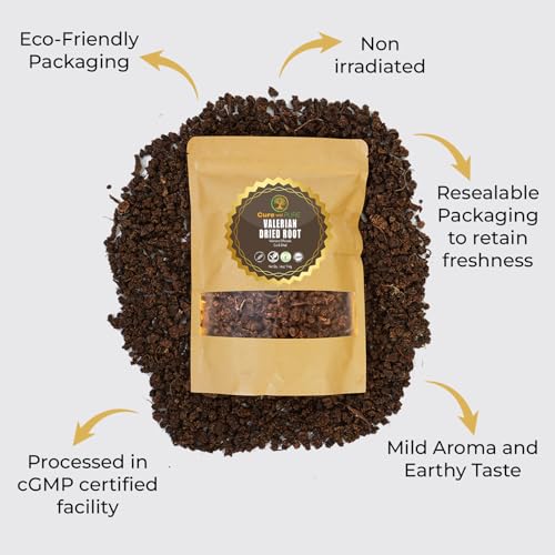 Cure wid Pure Organic Valerian Root Tea - Cut,Sifted & Non-Irradiated Valerian Tea Promotes Cure wid PureBuy Supplements Australia